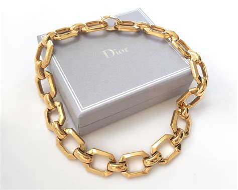 christian dior choker necklace|christian dior chunky necklace.